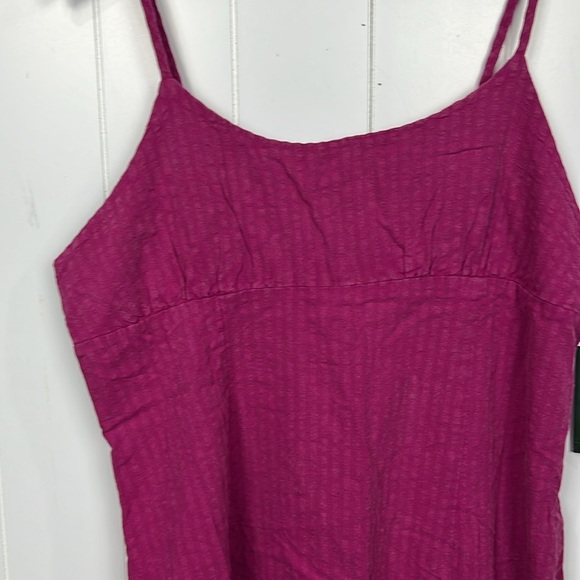Wild Fable Womens Dress Plum Purple XXL Adj Straps Smocking Open Back Zip NWT - Picture 2 of 12
